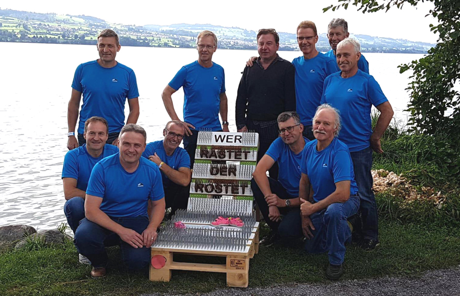 Gruppenbild mit Beat Schlatter